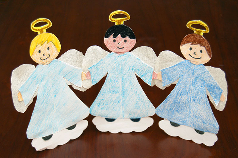 Paper Angel Chain, Kids' Crafts, Fun Craft Ideas