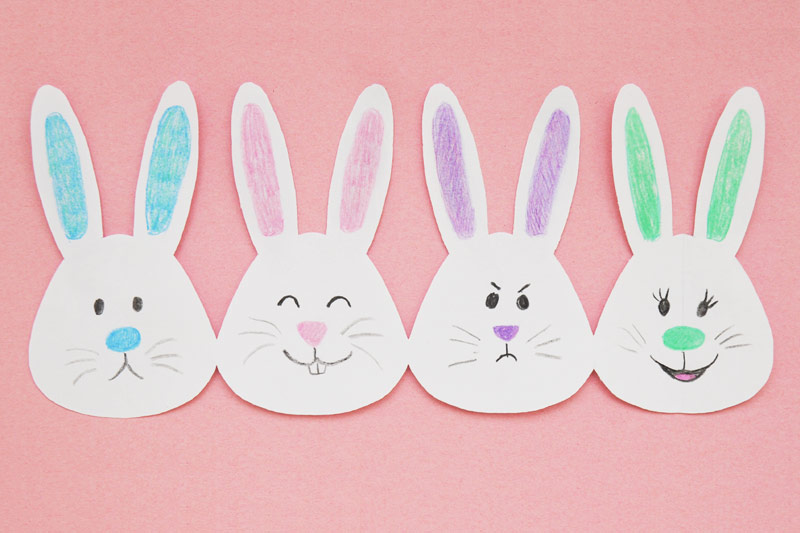 Paper Bunny Chain Craft