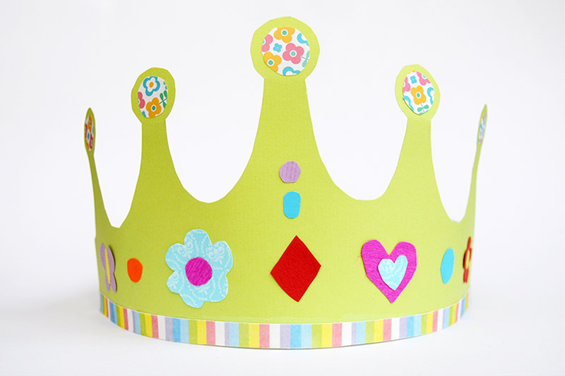 Vorname Birthday Crown Paper Hat Princess Party Princess Party Favors for Kids,Golden Paper Crown Party Gold Crowns Hats King Crowns for Party and Celebration