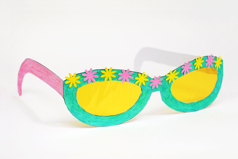 DIY Paper Glasses, Make Paper Spectacles, Paper Eye Glasses, Easy paper  Glass