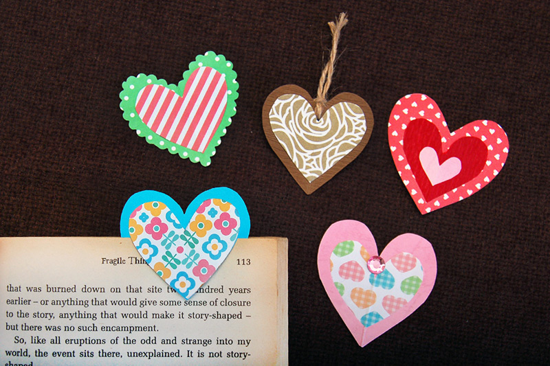 Colorful heart sticky Stationery Sticker Bookmarker Heart Shape