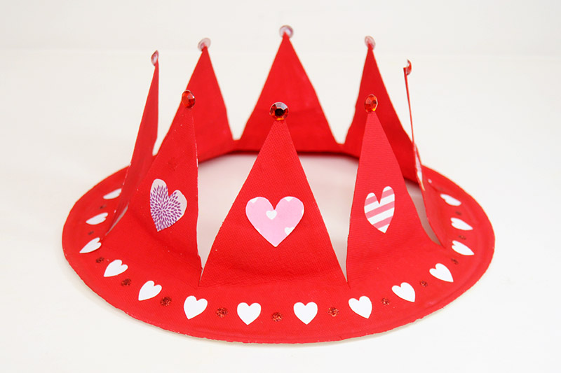 Paper Plate Crown - Valentine's Day