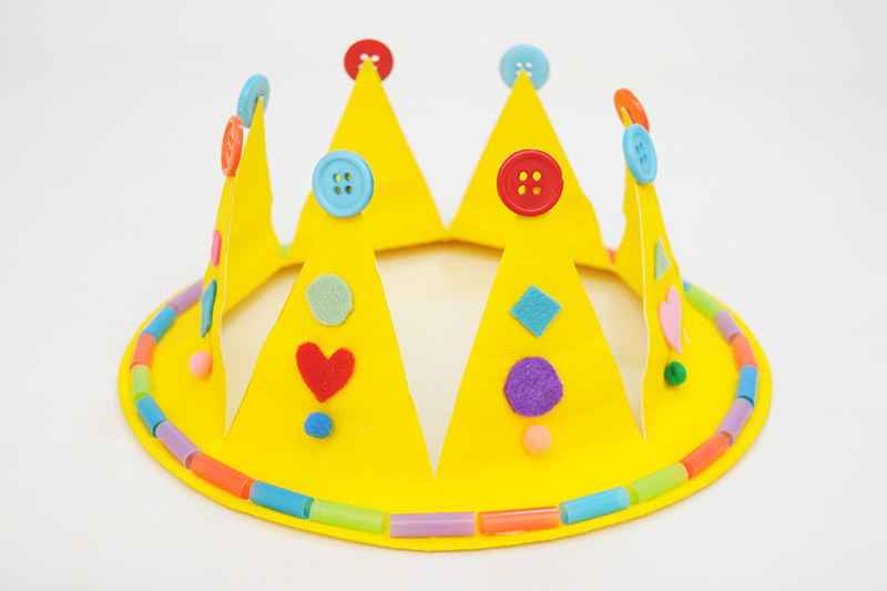Paper Plate Crown - Yellow