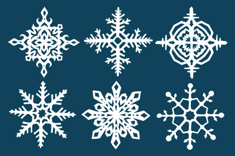 How to make paper snowflakes tutorial, Vectors