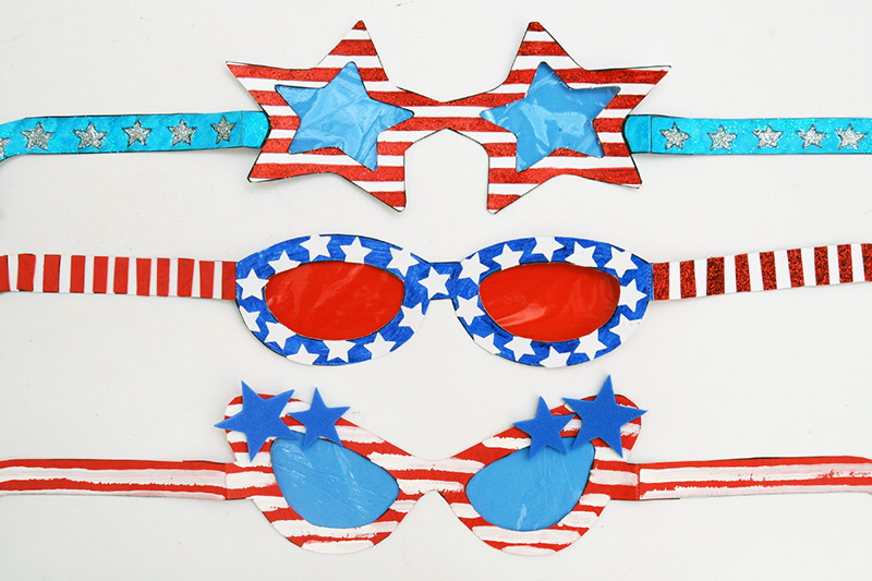 Patriotic Paper Eyeglasses