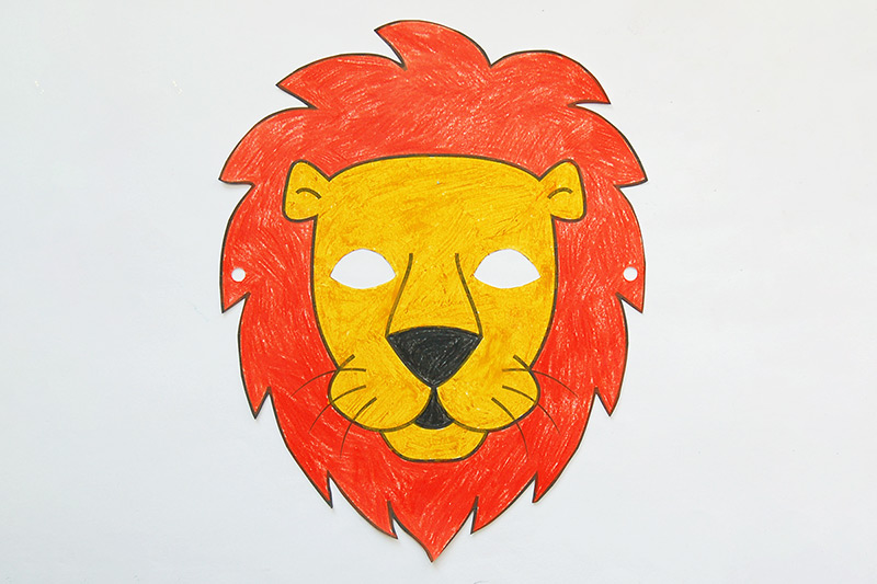 Lion Mask Paper Mask Lion King Animal Mask Halloween Mask Papercraft 