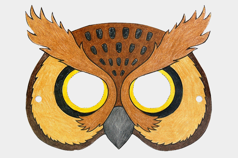 Owl Mask Template Paper Mask, Papercraft Mask, Masks, 3d Mask, Low Poly Mask,  3d Paper Mask, Paper Mask Template, Animal Mask Halloween -  Israel