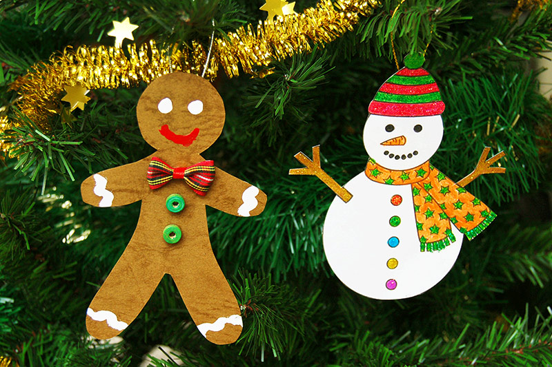 Printable Christmas Tree Ornaments Craft