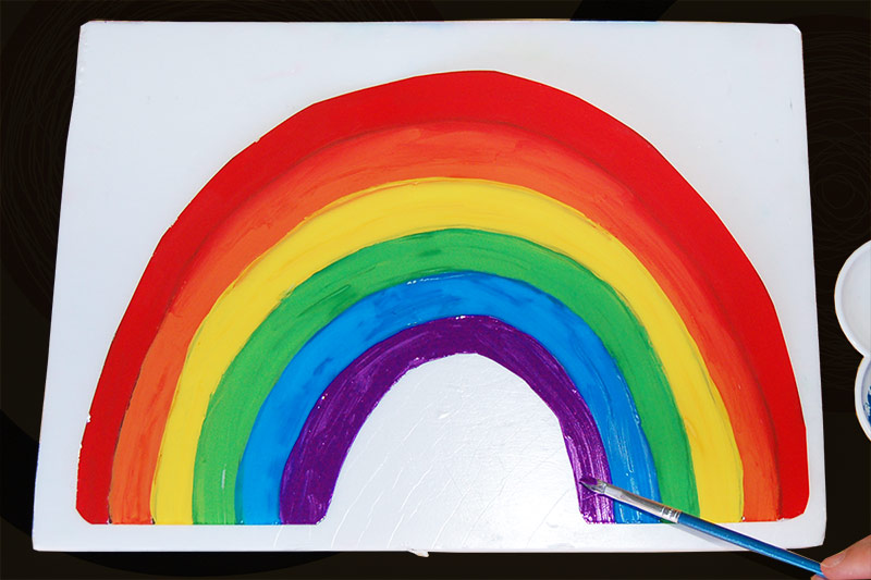 Rainbow Sun Catcher Craft