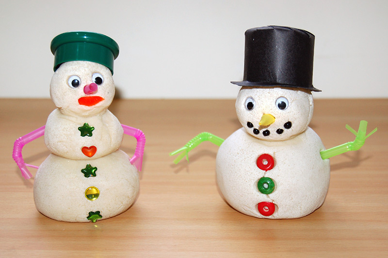 Salt Dough Snowman craft