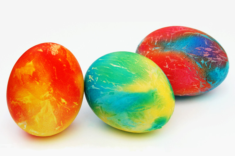 Tie-Dye Easter Eggs