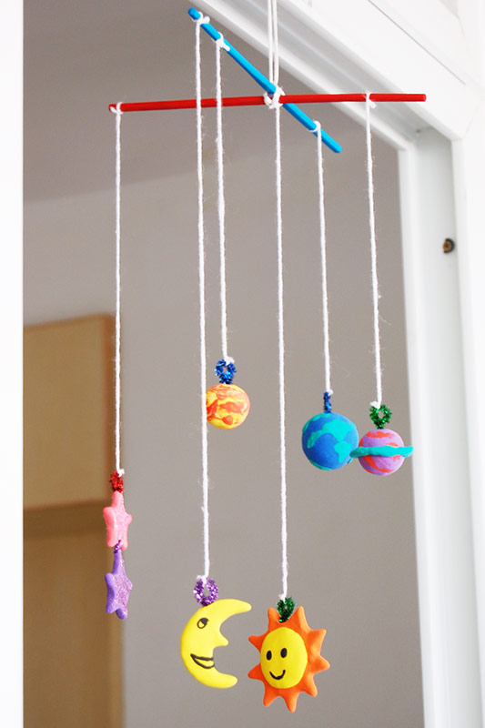 Celestial Clay Mobile craft