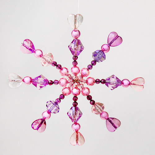 Beaded Snowflake - Give as a gift.