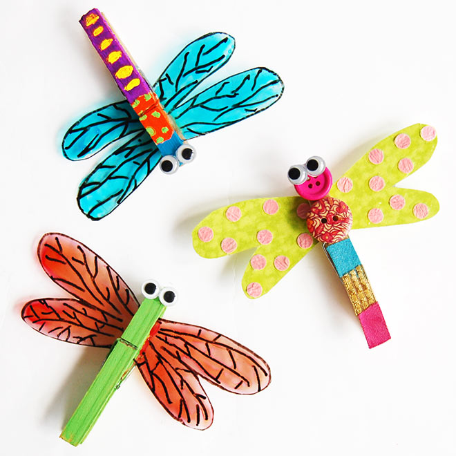 Clothespin Dragonfly craft