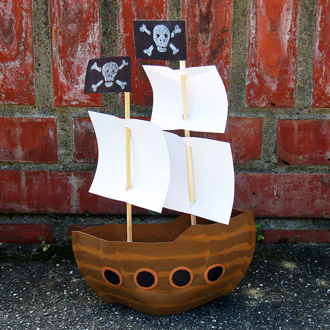 Mayflower Or Pirate Ship Kids Crafts