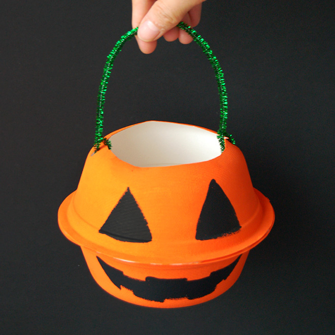 Mini Pumpkin Basket craft