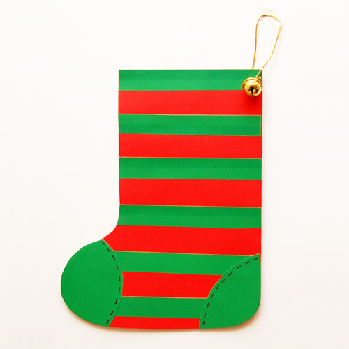 MORE IDEAS - Create a striped stocking.