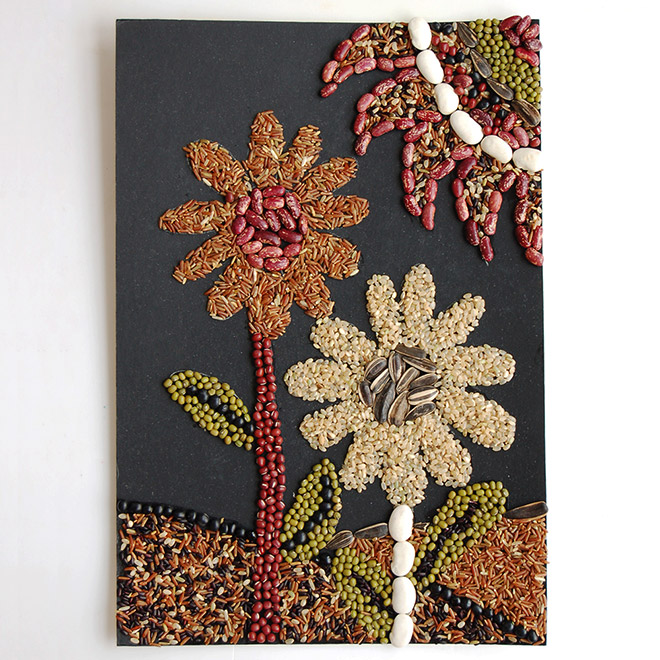 Seed Mosaic | Kids' Crafts | Fun Craft Ideas | FirstPalette.com