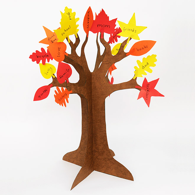 Fall Crafts for Kids - Felt Thankful Tree with 52 Indonesia