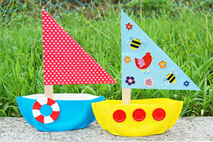 Paper Plate Sailboat