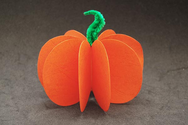 3D Paper Pumpkin craft