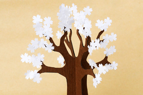 3D Paper Tree - Cherry Blossom Tree