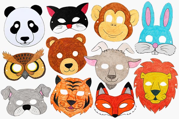 Printable Animal Masks