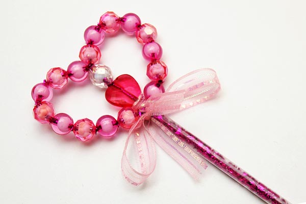 Beaded Heart Wand craft