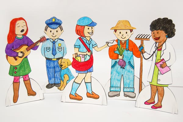 Community Helper Paper Dolls