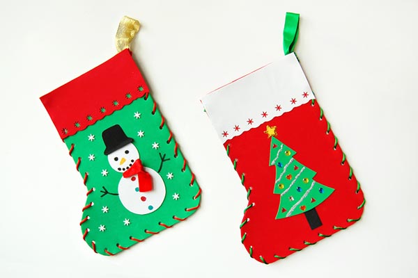 Craft Foam Christmas Stocking craft