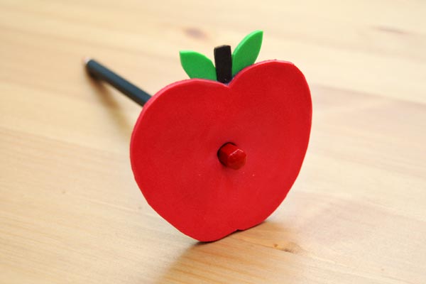 MORE IDEAS - Create an apple pencil topper.