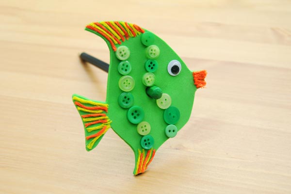 MORE IDEAS - Make some fun animal pencil toppers (Fish).