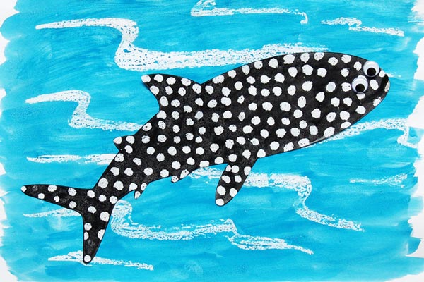 Crayon Resist Whale Shark craft