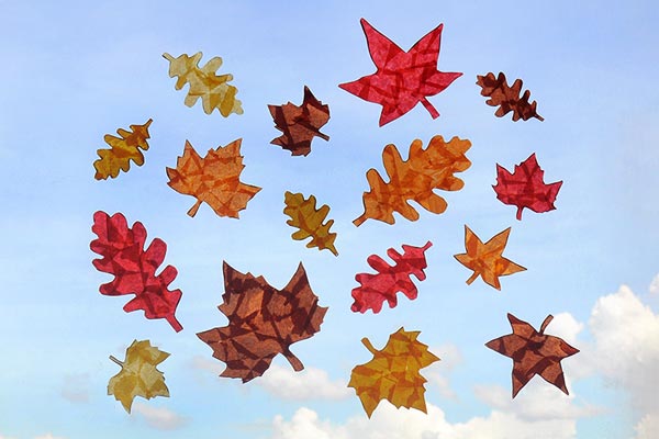 Fall Leaf Suncatchers