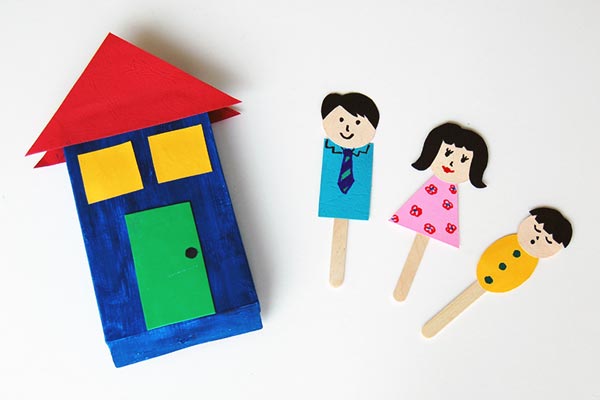 Family Stick Puppets