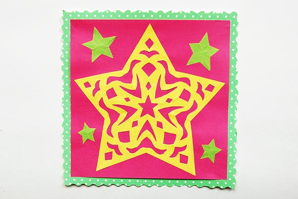 Folding Paper Stars craft