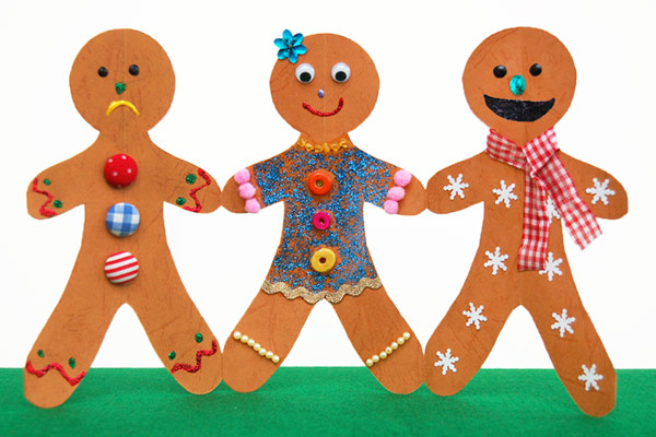MORE IDEAS - Make standing gingerbread people.