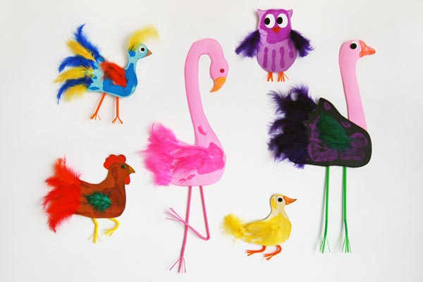 Handprint Birds craft