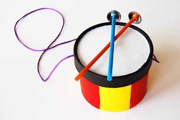 Ice Cream Tub Drum craft