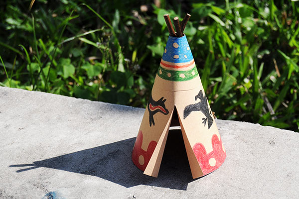 Paper Teepee craft