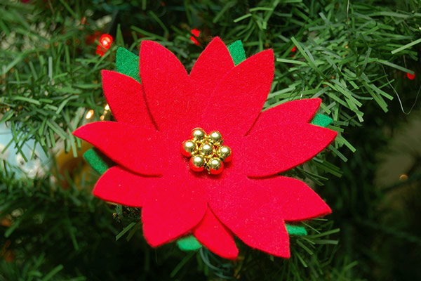 Poinsettia Ornament