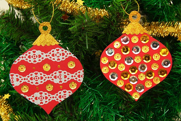 Printable Christmas Tree Ornaments craft