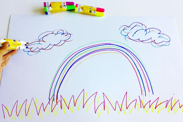 Rainbow Doodles craft