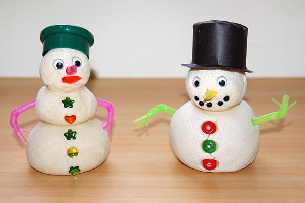 Salt Dough Snowman craft