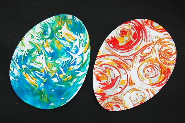 Shaving Foam Marbling craft