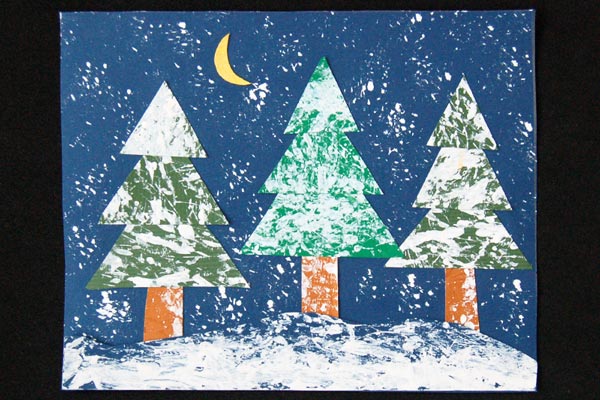 Snowy Day Collage craft