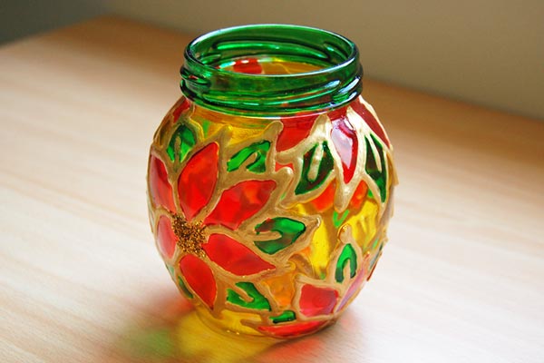 Stained Glass Jars craft