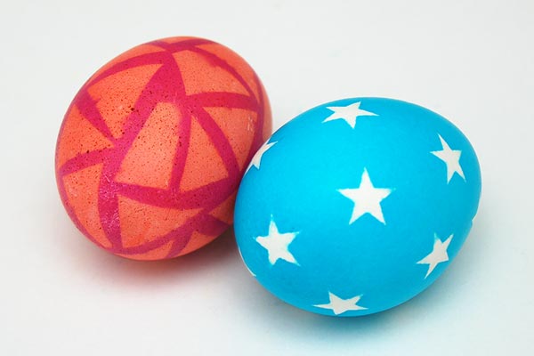 Sticker Stencil Easter Eggs