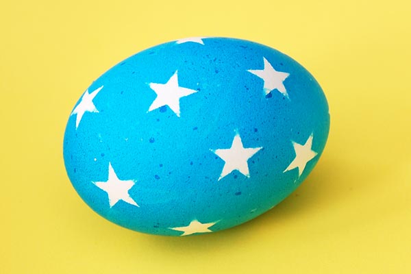 Sticker Stencil Easter Eggs craft