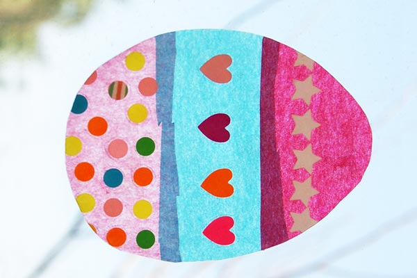 Tissue Paper Suncatchers craft